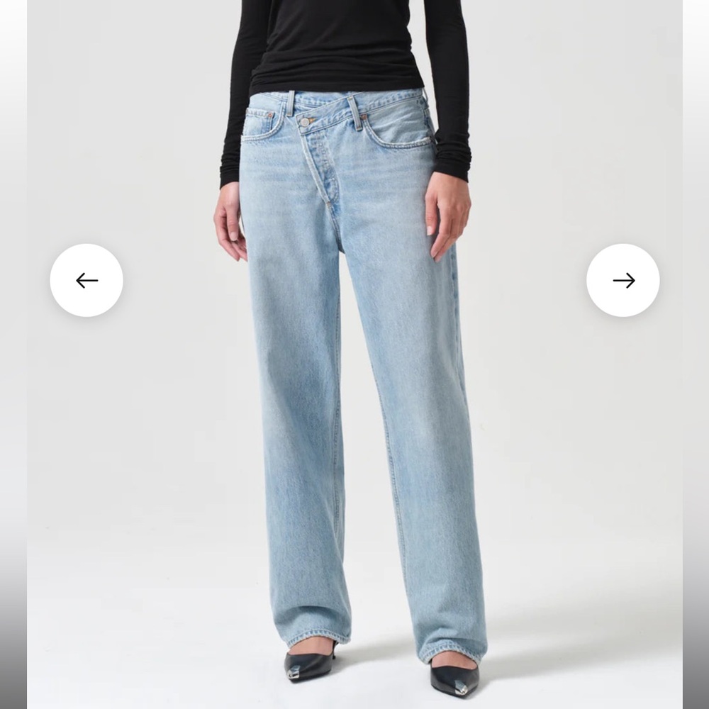 Agolde criss cross jeans